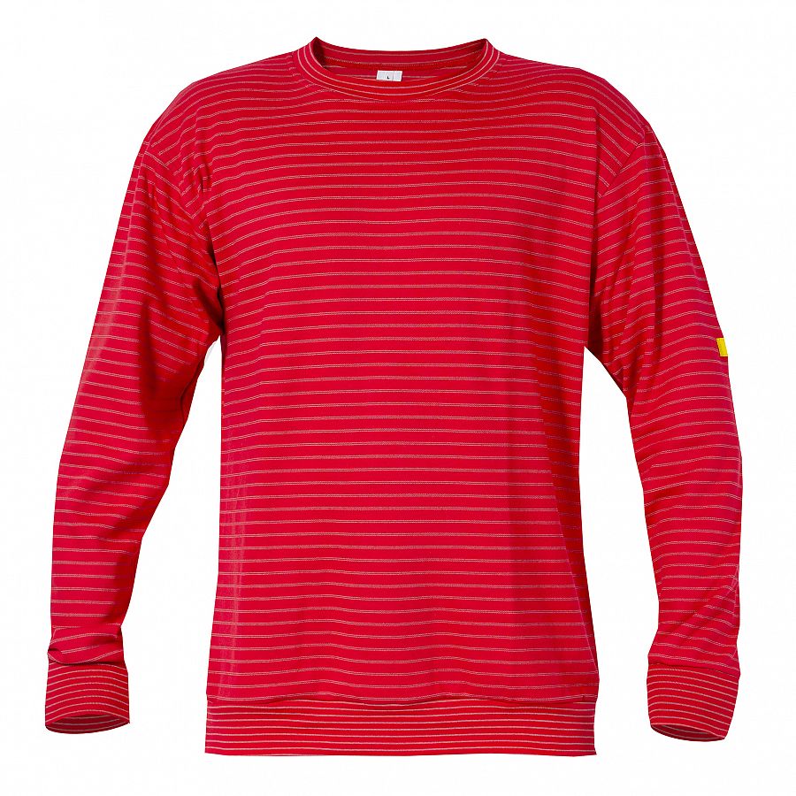 Mikina PXT Antistatic wear červená přes hlavu 290 g/m2